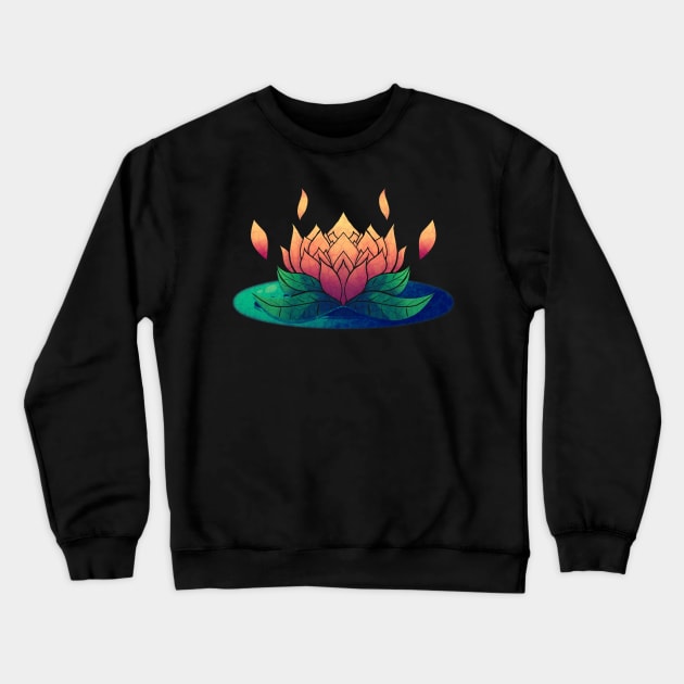 TileFlower Crewneck Sweatshirt by AixWasHere